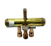 SHF-20A-47 4-Way Directional Brass Globe Valve - 12.7mm & 22mm NPT/BSPT Hydraulic Valve for Fluid Control