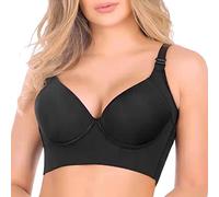Shffuw Bras for Women Multipack Bras with Pockets Smooth Traceless Underwear Memory Underwire Small Chest Gathering Gather Pair Breast Anti Sagging Sports Supportive Sports Bra Bra Sets for (BK4, F)
