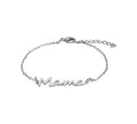 Shffuw Rose Pearl Bracelet Mama Stainless Steel Alphabet Bracelet Mother's Day Series Women's Accessories Cowhide Earrings for Women (A, One Size)