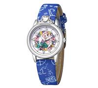 Shffuw Sports Football Quartz Gift Pattern Watch Trend Children's Fashion Kid's Watch Little Watch (Blue, One Size)