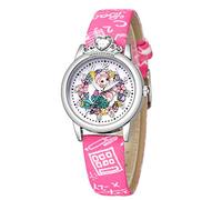 Shffuw Sports Football Quartz Gift Pattern Watch Trend Children's Fashion Kid's Watch Little Watch (Hot Pink, One Size)