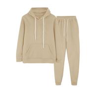 Shffuw Tracksuit Womens Full Set UK with Pocket 2 Piece Lightweight Hooded Sweatshirt and Sweatpants Plus Size Solid Color Lounge Wear Sweatsuits Baggy Drawstring Jogger Set Ladies Casual Activewear