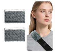 SHFGYG 2-Pack Cushioned Arm Sling Padding for Neck,Comfortable Strap Cushion for Arm Sling, Arm Elbow Injury Support Strap Padding Pillow, Soft Sling Pad to protect Skin and Neck,Plush Dot Dark Gray