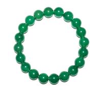 SHFJASBNUMG 10mm Green Aventurine Bracelet for Women Men | Natural Luck Prosperity Stone Beads - Heart Chakra Crystal Jewelry for Abundance Meditation | Beading Tool Kit - Fits for 7-8" Large Wrist