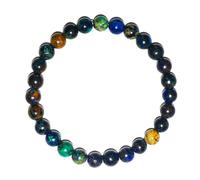 SHFJASBNUMG 6MM Chrysocolla Natural Gemstone Bracelet | Natural Solar Plexus Chakra Gemstones | Bring Luck Wealth Courage | Protection from Evil | Gift