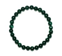 SHFJASBNUMG 6mm Emerald Bracelet | Natural Green Heart Chakra Crystal Beads - Gemstone Meditation Bracelet for Abundance & Love & Luck | Beading Tool Kit - Fits for 6-7 inch Small Wrist Size