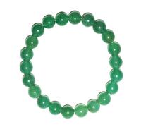 SHFJASBNUMG 8mm Green Aventurine Bracelet for Women Men | Natural Luck Prosperity Stone Beads - Heart Chakra Crystal Jewelry for Abundance Meditation | Beading Tool Kit - Fits for 7-8" Large Wrist