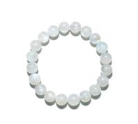 SHFJASBNUMG 8MM Moonstone Bracelet for Men Women | Fits for 7-7.5" Wrist | Natural Crown Chakra Crystal for Emotion Spiritual | Gemstones for Relationship & Love | Come with choice Box & Velvet Pouch