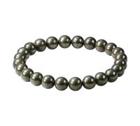 SHFJASBNUMG 8mm Natural Gemstones Round Beads Energy Power Crystal Chakra Reiki Healing Elastic Stretch Bracelet 7 Inch Unisex