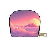 SHFJASBNUMG Blue Cloud Wallet Star Sky Card Pack Dark Blue Cosmos Leather Bag Urban Explorers - Compact Carry for City Adventures 9X11CM