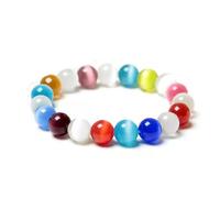 SHFJASBNUMG Healing Natural Stone Stretch Bracelet Strand Chakra Crystal Beaded Energy Reiki Spirituality for Women Conservancy Meditation Protection Jewelry