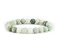 SHFJASBNUMG - Small, Medium, Large Sizes - Gemstone Beaded Bracelets For Women and Men - 8mm Round Beads