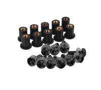 SHFT 5mm 10PCS Windshield Deflectors Bolts Compatible with CBR125R CBR150R CBR250R CBR300R CBR250RR CBR400R CBR500R CBR600F CBR650F CBR650R(Gold)(Black)