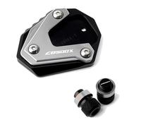 SHFT Compatible with CB500X CB 500 X CB 500X 2013-2022 2021 2020 Motorcycle Accessories Kickstand Foot Side Stand Enlarge Pad & Valve Caps(Color:Orange)(Grey Combo 2)