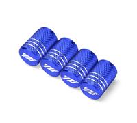 SHFT Motorcycle CNC Aluminum Wheel Tire Valve Stem Caps Wheel Stem Cap Dustproof Cover Compatible with YZF R3 R25 R6 R1 R125 250 2013-2021(Color:1Pcs Blue)(4Pcs Blue)