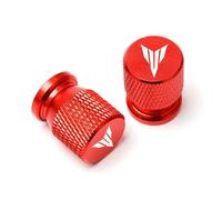 SHFT Motorcycle Wheel Tire Valve Stem Caps Dustproof Cover Compatible with MT01 MT09 MT07 MT10 MT03 MT 09 07 03 10 MT-09 MT-07 MT-10 MT-03(Orange)(Red)