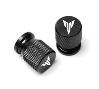 SHFT Motorcycle Wheel Tire Valve Stem Caps Dustproof Cover Compatible with MT01 MT09 MT07 MT10 MT03 MT 09 07 03 10 MT-09 MT-07 MT-10 MT-03(Orange)(Black)