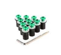 SHFT Motorcycle Windshield Bolts Screw Nut Fastener Kit M5 5mm 10PCS Compatible with NVX 155 NMAX 155 NMAX155 Xmax 125 250 300 400(Color:Black)(Green)