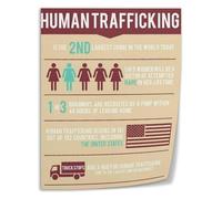 SHFTQXSLAT Human Rights & Dignity Art Print - Awareness Themed Canvas Poster, Thoughtful Decor for University, Activist Office, Living Space(Framed,12x18inch(30x45cm))