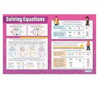 SHFTQXSLAT Linear & Quadratic Equations Guide - Visual Step-by-Step Solving Poster, Essential Math Resource for Classroom, Homeschool(Unframed,08x12inch(20x30cm))