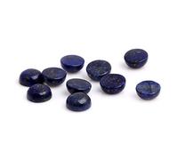 SHGbeads Blue Lapis Lazuli Round Cabochon Flat Back Dome for Jewellery Ring Pendant Making 8mm 5 Pcs