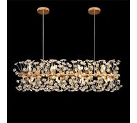 SHGDAIO 12-Light Crystal Firework Chandelier, Modern Dining Room Lighting Fixtures Hanging, Gold Metal Firework Ceiling Light Fixture for Dining Room Living Room Kitchen Island Bar