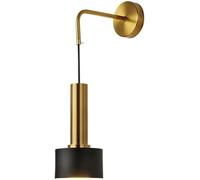 SHGDAIO 5W Modern Wall Lamps E27 Gold Sconce Lighting Fixture Nordic Style Stairway Study Hall Aisle Wall Light Bedside Bedroom Reading Lamp Corridor Decor Pendant Lights