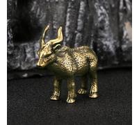 SHGDAIO Small Brass Statue Copper Goat Small Ornaments Sculpture Decor Copper Miniature Metals Decoration For Office Home Feng Shui Casting Sculptural Gifts