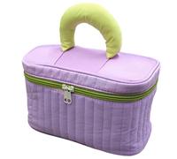 shgsgWK Personalized Candy Color Makeup Bag, Vintage Large Capacity Nylon Toiletry Organizer With Handles, Travel Toiletry Bag for Women, Graduation Presents for Girl 9.5''x5.1''x5.7'', A