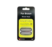 SHGTCOAP 32B/32S Series 3 Electric Shaver Replacement Head Compatible For Braun Series 3 S3 3040s 3050s 3080s-4 370cc 3070cc 3000s 3010s, 3090cc Etc(32S silver)