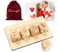 Shguaji Date Night Dice for Couples, Date Cubes Romantic Anniversary Birthday Gifts, Naughty Date Night Games Decision Dice Anniversary Christmas Birthday Gifts