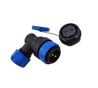 SHGUOMSC SP28 Docking/Back Nut/Square Angle Connector 2/3/4/5/6/7/8/9/10/12/14/16/19/22/24/26Pin IP68 Cable Connectors Socket(Back Nut,7P)