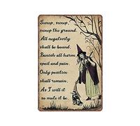 shgwehh As I Will It So Mote It Be Witch Tin Signs Funny Vintage Metal Sign Plaqu Poster Wall Art Pub Bar Kitchen Garden Bathroom Home Decor, 20X30 cm