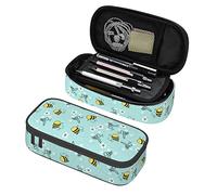 shgwehh Bee Pencil Case, Large Capacity Pencil Pouch with Zipper, Durable Pen Pencil Bag Multifunction Stationary Bag for Girl Women (Bee)