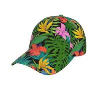shgwehh Hawaii Tropical Flower Baseball Cap Workout Hats with Adjustable Strap for Men & Women Dad Hat Snapback Hat