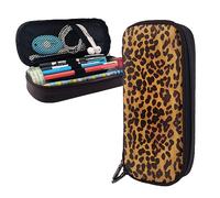 shgwehh Pencil Case Cool Cheetah Leopard Printed Big Capacity Pencil Case Pencil Pouch Simple Stationery Organizer for Office Travel Holder Box