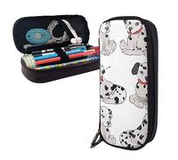 shgwehh Pencil Case Cute Dalmatian Printed Big Capacity Pencil Case Pencil Pouch Simple Stationery Organizer for Office Travel Holder Box