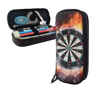 shgwehh Pencil Case Dart Board Printed Big Capacity Pencil Case Pencil Pouch Simple Stationery Organizer for Office Travel Holder Box