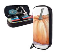 shgwehh Pencil Case Fall Watercolor Pumpkins Printed Big Capacity Pencil Case Pencil Pouch Simple Stationery Organizer for Office Travel Holder Box