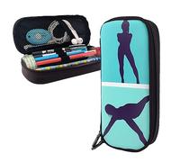 shgwehh Pencil Case Gymnastics Game Printed Big Capacity Pencil Case Pencil Pouch Simple Stationery Organizer for Office Travel Holder Box