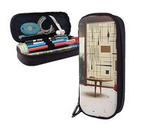 shgwehh Pencil Case Mid Century Modern Printed Big Capacity Pencil Case Pencil Pouch Simple Stationery Organizer for Office Travel Holder Box