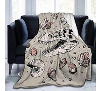 shgwehh Super-Soft Dinosaur Skull Fossil Art Micro Fleece Blanket,Suitable for Sofa Blankets for Adults and Children, Bed Blankets 50"" x40