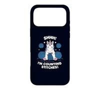 Shh! I'm Counting Stitches! Cute Knitting Unicorn Case for iPhone 17 Pro Max