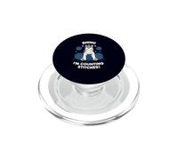 Shh! I'm Counting Stitches! Cute Knitting Unicorn PopSockets PopGrip for MagSafe