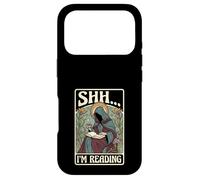 Shh I'm Reading Book Lover Introvert Librarian Tarot Card Case for iPhone 17 Pro