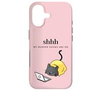 Shh My Murder Shows Are On Cozy Mystery Lover Whodunit Binge Case for iPhone 17