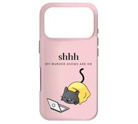 Shh My Murder Shows Are On Cozy Mystery Lover Whodunit Binge Case for iPhone 17 Pro