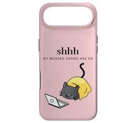 Shh My Murder Shows Are On Cozy Mystery Lover Whodunit Binge Case for iPhone Air