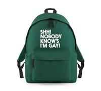 Shh Nobody Knows I'm Gay Backpack Rucksack 18L Bag - 42 x 31 x 21cm