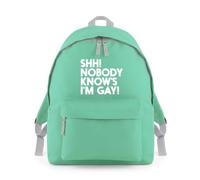 Shh Nobody Knows I'm Gay Backpack Rucksack 18L Bag - 42 x 31 x 21cm